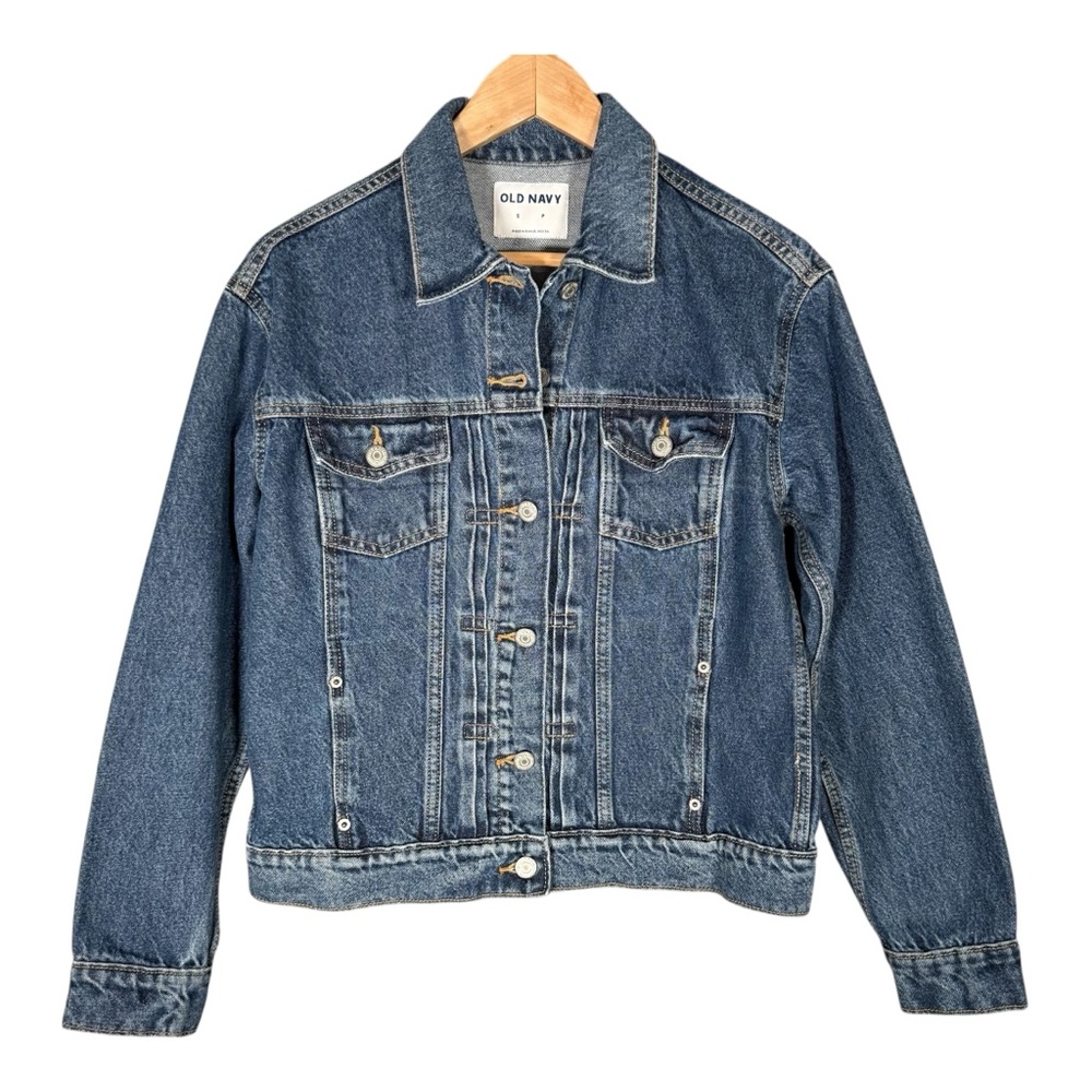 Old Navy Classic Jean Jacket Dark Wash 100% Cotton S